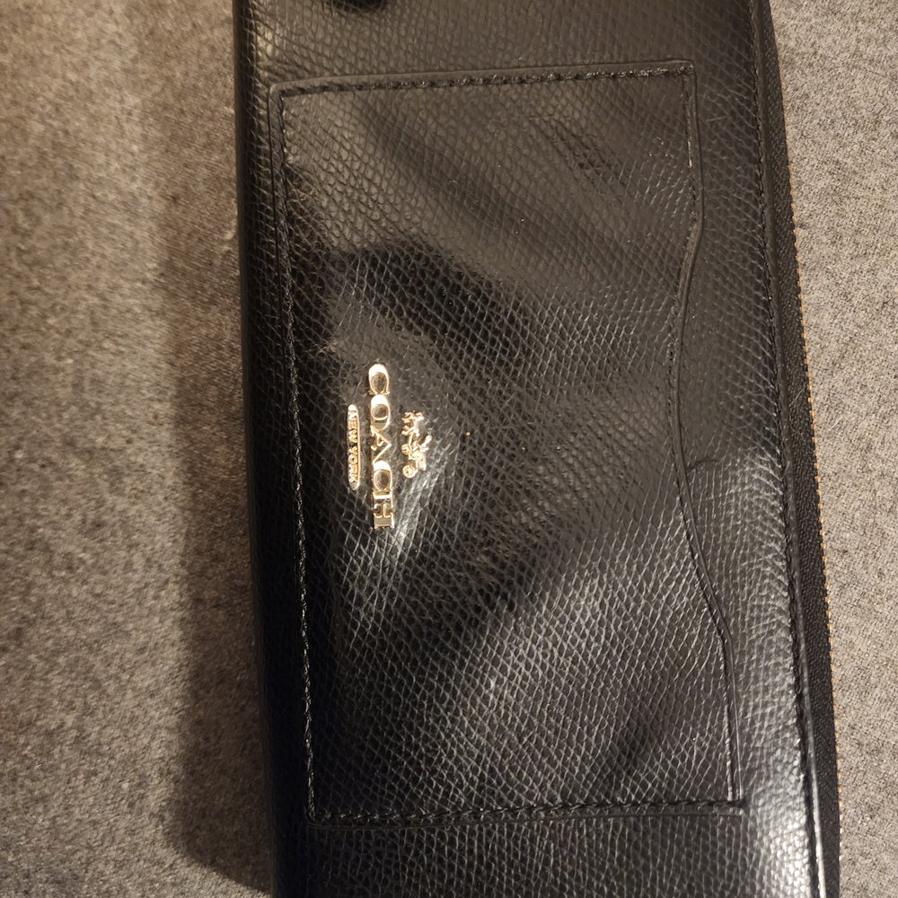 Coach Black Leather Wallet